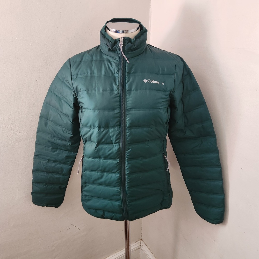 Columbia Lake 22 Down Puffer Jacket Green‎ Womens Small